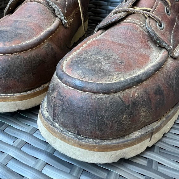 Carhartt Men's Brown Leather  Steel Toe Safety Work Boots Size 12 M Distressed - Picture 3 of 17